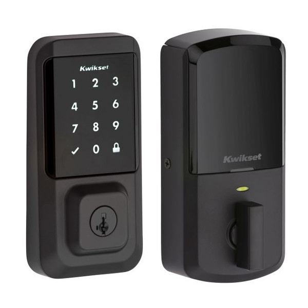 Kwikset 939WIFITSCR-514S Halo Wi-Fi Enabled Smart Lock Deadbolt with Touchscreen Iron Black Finish